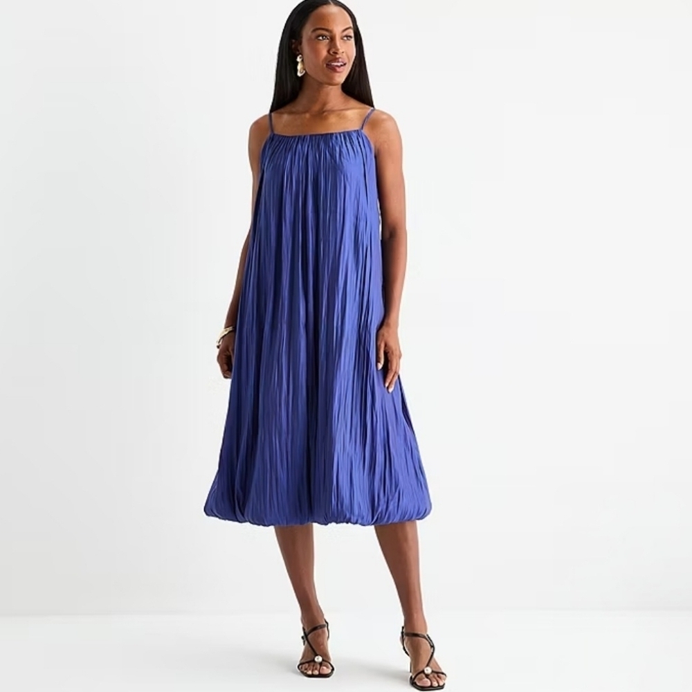 Worthington Womens Sleeveless Pleated Sundress